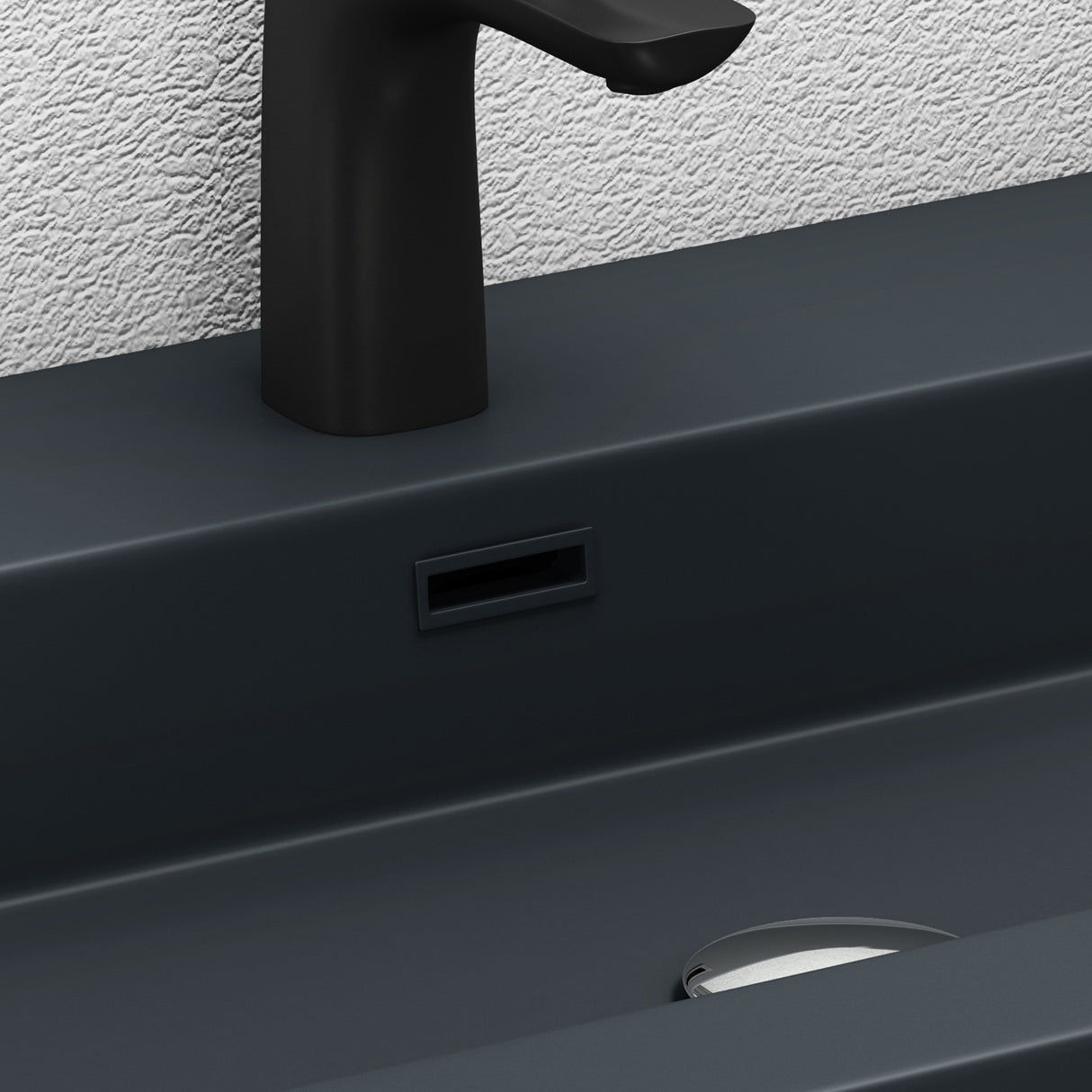 glasvilla Lavabo da Appoggio da Marmo Fuso Lavandino Bagno Rettangolare con 1 Foro per Rubinetto Colossum18