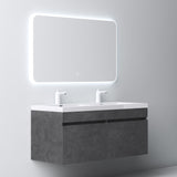 glasvilla Mobile Bagno Sospeso Mobili da Bagno con Lavabo da Marmo fuso, Botanica