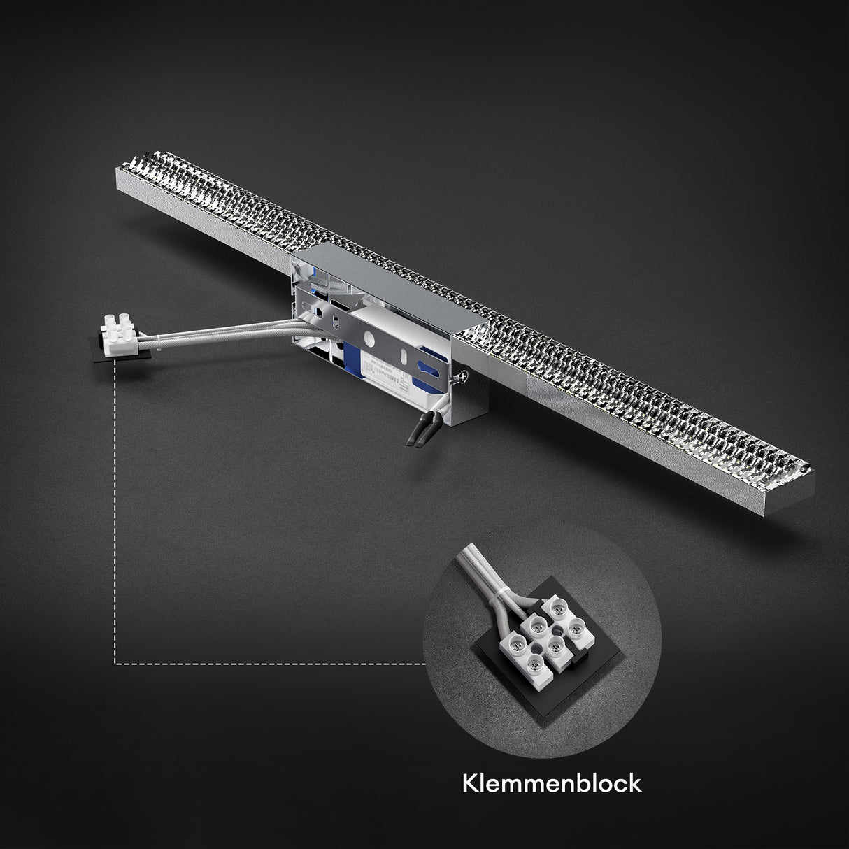lampada da specchio a LED per bagno Glasvilla | Lampada da specchio, lampada da bagno 6000K | Applique a LED da 14W