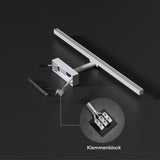 lampada da specchio a LED per bagno Glasvilla | Lampada da specchio, lampada da bagno 4000K | Ruotabile di 180°, 9W, radiosamente bello 