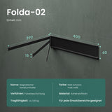 glasvilla Porta Asciugamani da Parete Portasciugamani con 3 Bracci Girevole a 180° Porta Asciugamani Adesivo da Parete per Bagno e Cucina Folda-02