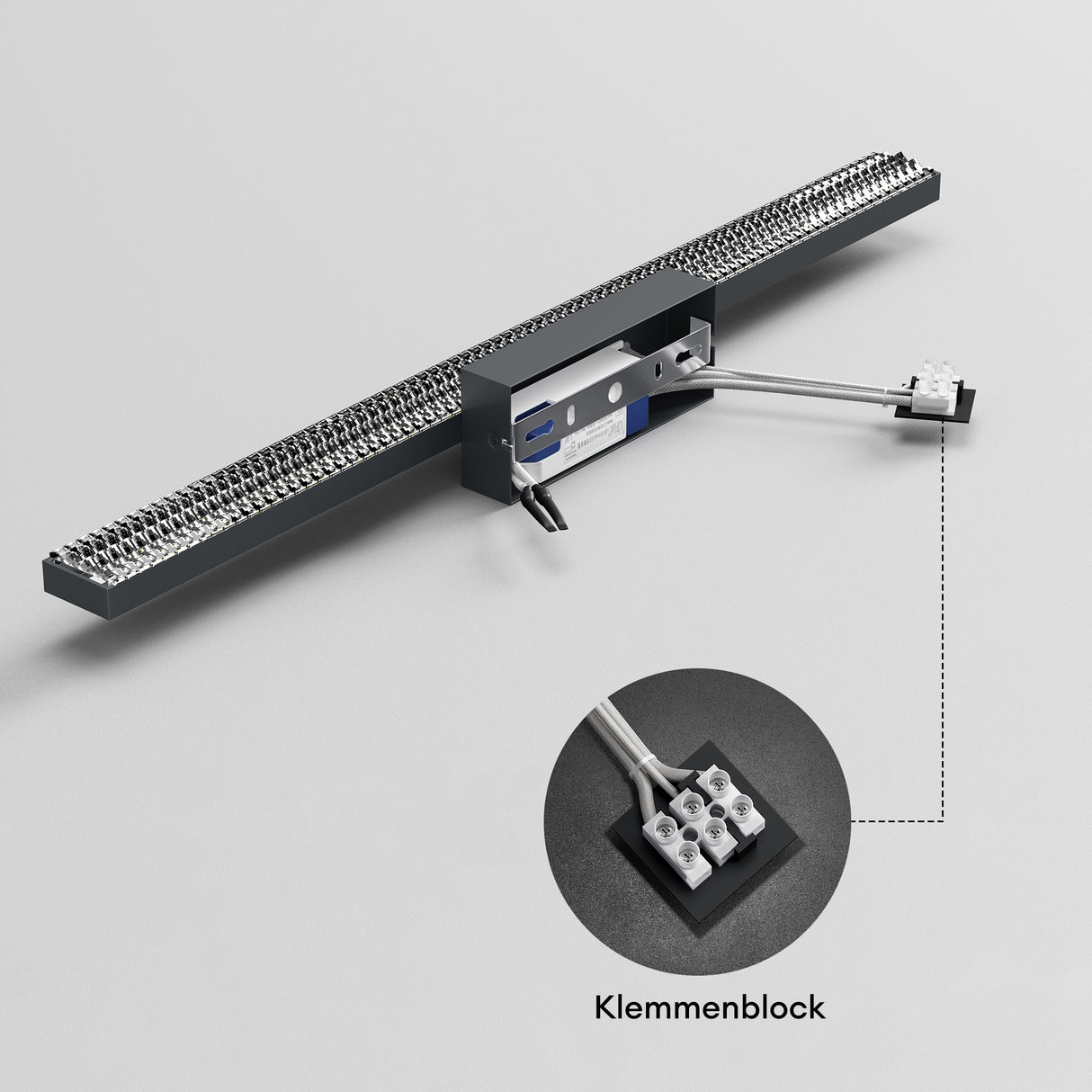lampada da specchio a LED per bagno Glasvilla | Lampada da specchio, lampada da bagno 6000K | Applique a LED da 14W