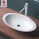 glasvilla Lavabo da Appoggio da Marmo Fuso Lavandino Bagno Ovale Col802
