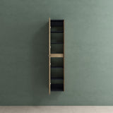 glasvilla Armadio Colonna Bagno 35x30x160cm, Mobiletto da Bagno Alto Multiuso con 2 Ante e 6 Vani Mobile da Bagno Rimo