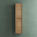 glasvilla Armadio Colonna Bagno 35x30x160cm, Mobiletto da Bagno Alto Multiuso con 2 Ante e 6 Vani Mobile da Bagno Rimo