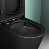 glasvilla Sanitari Bagno a Terra 36x63x82cm in Ceramica Sanitari Bagno con Soft Close Vaso Montaggio a Terra, Stand108T