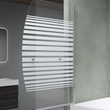 Parete doccia glasvilla per vasca da bagno Parete vasca pieghevole 180° in vetro di sicurezza con divisorio per vasca NANO 90x140cm Supporto per vasca Cortona112