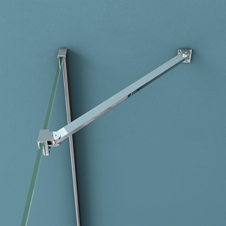 Maniglione di sostegno Glasvilla per doccia, parete divisoria per doccia, parete in vetro per doccia | Stabilizzatore per doccia walk-in | Rotazione a 180° per spessori del vetro da 6 a 10 mm