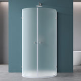 glasvilla Box Doccia in Vetro 6mm Box Cabina Doccia a Forma di U in Vetro di Sicurezza Temperato con 2 Porte Girevoli Ravenna03