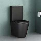 glasvilla Sanitari Bagno a Terra 36x63x82cm in Ceramica Sanitari Bagno con Soft Close Vaso Montaggio a Terra, Stand108T