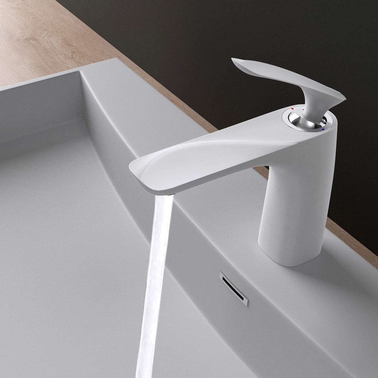glasvilla Rubinetto Miscelatore Monocomando Rubinetto Bagno per Lavabo Bidet Lavandino WAM-7201
