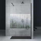 glasvilla Box Doccia Walk-In in Vetro 10mm Parete Doccia in Vetro di Sicurezza ESG con Rivestimento Nano e Braccio di Sostegno BRAM1&BRAM3 Bremen2