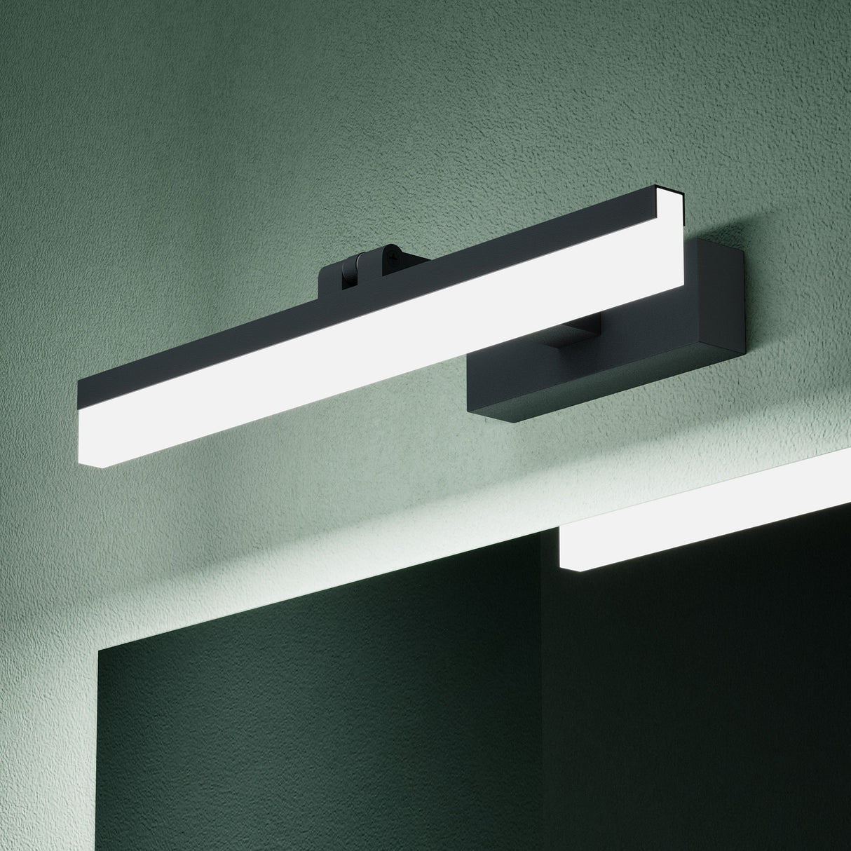 lampada da specchio glasvilla 40cm lampada da bagno a LED | Lampada da specchio, lampada da bagno 6000K | Luxaris 9W girevole a 180° 