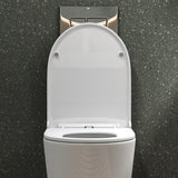 glasvilla Sanitari Bagno Sospeso in Ceramica, WC Sospeso senza Brida con Chiusura di Soft Close Aachen108