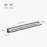 lampada da specchio a LED per bagno Glasvilla | Lampada da specchio, lampada da bagno 4000K | Applique a LED SparkLuxe 