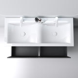 glasvilla Mobile Bagno Sospeso Mobili da Bagno con Lavabo da Marmo fuso, Botanica
