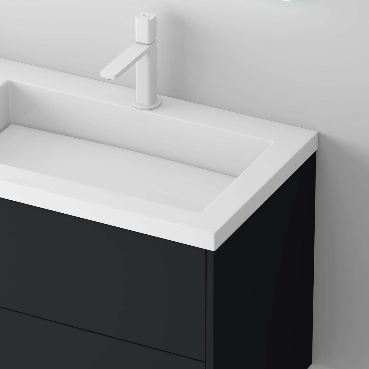 Set di mobili da bagno Glasvilla, mobile lavabo da 120 cm, mobile lavabo con base a chiusura ammortizzata, 4 cassetti, mobili da bagno Moment