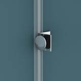 glasvilla Box Doccia a U, Cabina Bagno in Vetro Trasparente 8mm con Porta Girevole Box Cabina Doccia Angolare Ravenna40UK