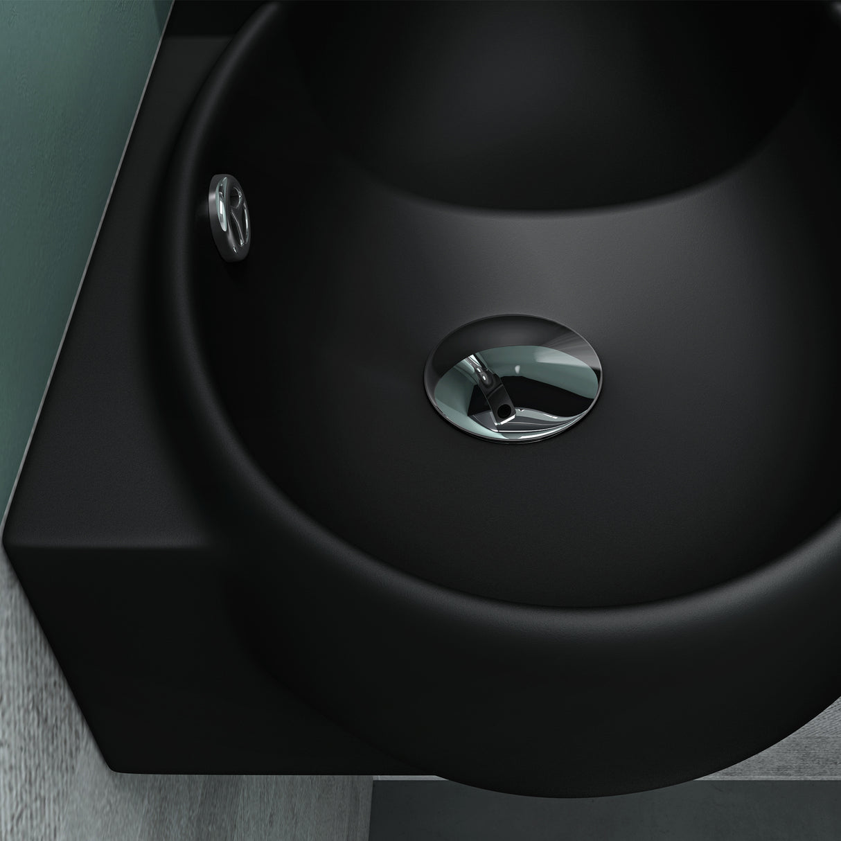 glasvilla Lavabo da Appoggio 42X28X15cm Lavabo Bagno Sospeso Lavandino Bagno in Ceramica con Nano Rivestimenti Brüssel001
