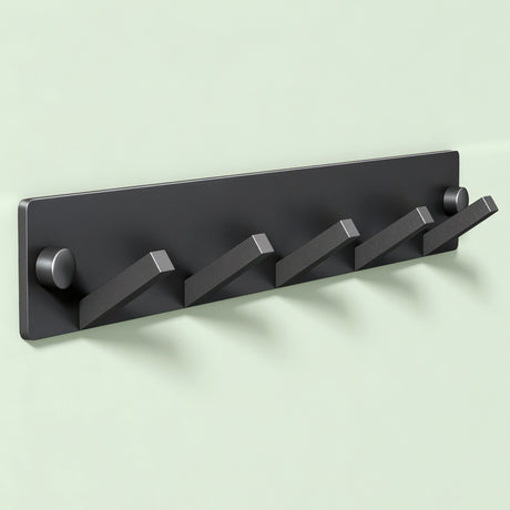 glasvilla Appendiabiti da Parete, Attaccapanni da Muro in Acciaio Inossidabile per Camera da Letto, Ingresso, Cucina, Stalo-04+05