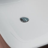 glasvilla Lavabo da Appoggio in Ceramica Lavandino Bagno Bianco con Nano Rivestimenti Brüssel159
