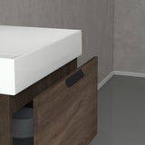 glasvilla Mobile Bagno Sospeso, Mobile da Bagno con Cassetto a Chiusura Soft-Close Include Lavabo, Lonato