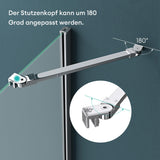 glasvilla Box Doccia in Vetro 6mm Box Cabina Doccia a Forma di U in Vetro di Sicurezza Temperato con 2 Porte Girevoli Ravenna03