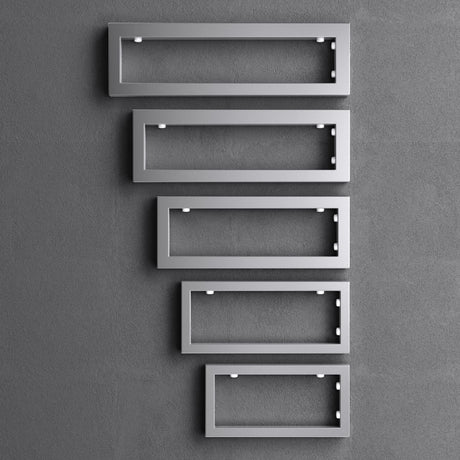 Supporto da parete Glasvilla Design in acciaio inox per lavabo, 3 pezzi, WH01