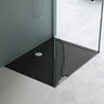 Glasvilla Design – Plato de ducha acrílico antideslizante rectangular Lucia (70–140 cm), montaje a ras de suelo