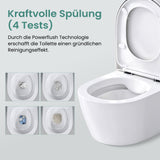 glasvilla Sanitari Bagno Sospeso in Ceramica Sanitari Bagno con Soft Close WC Sospeso Montaggio a Parete