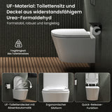 glasvilla Sanitari Bagno Sospeso in Ceramica Sanitari Bagno con Soft Close WC Sospeso Montaggio a Parete