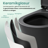 Glasvilla Design WC Suspendido Sin Borde Aachen108 – Cerámica Exclusiva con Cierre Soft-Close