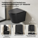 Glasvilla Design WC Suspendido Sin Borde Aachen108 – Cerámica Exclusiva con Cierre Soft-Close
