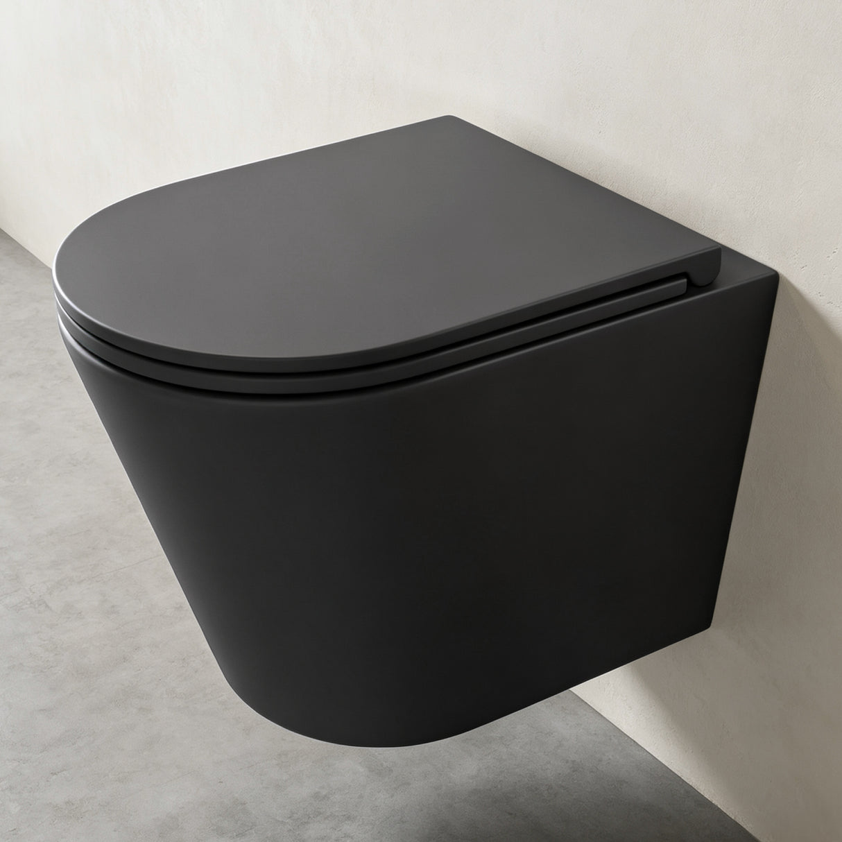 Glasvilla Design WC Suspendido Sin Borde Aachen108 – Cerámica Exclusiva con Cierre Soft-Close