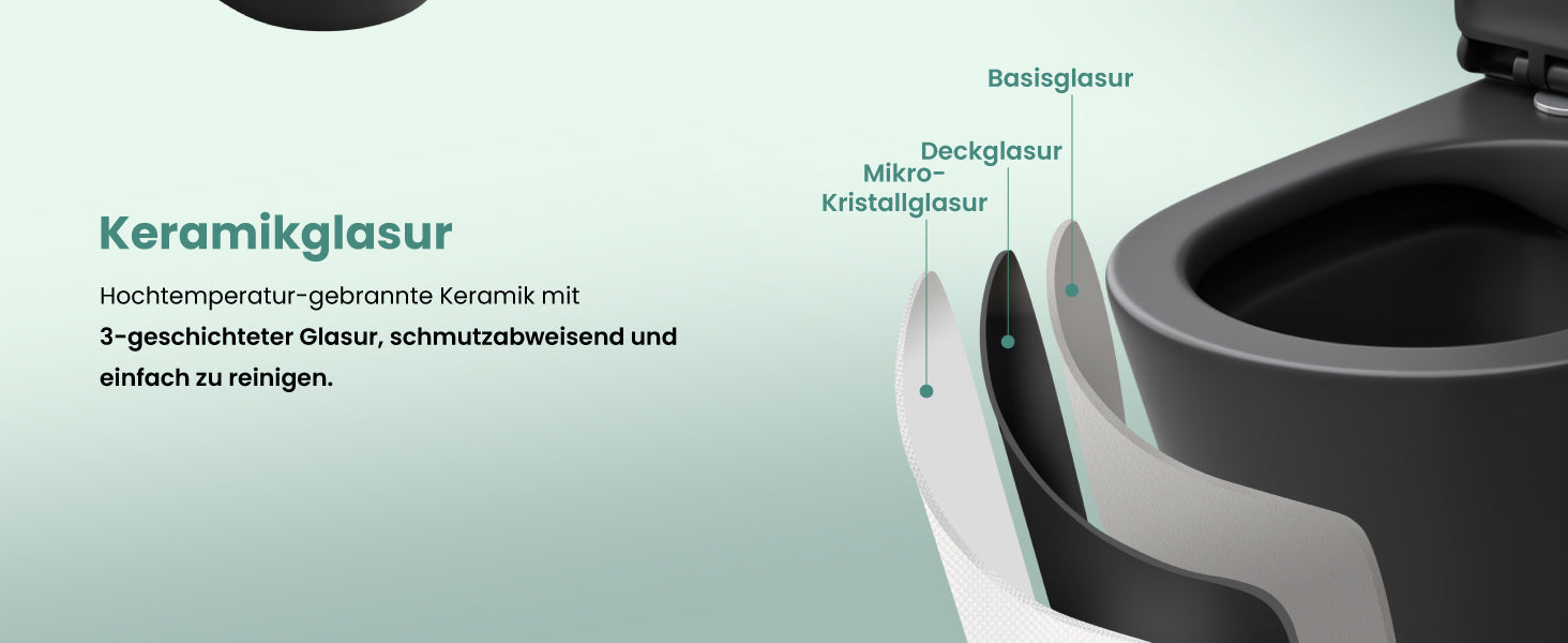 Glasvilla Design WC Suspendido Sin Borde Aachen108 – Cerámica Exclusiva con Cierre Soft-Close