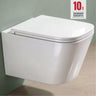 Glasvilla Design WC Suspendido Negro Sin Borde A112 – PowerFlush con Asiento Soft-Close