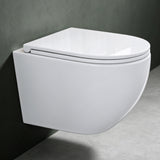 Glasvilla Design Inodoro Suspendido Negro Sin Borde Aachen179 – WC con Asiento Soft-Close