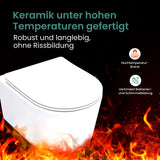 glasvilla Sanitari Bagno Sospeso in Ceramica Sanitari Bagno con Soft Close WC Sospeso Montaggio a Parete