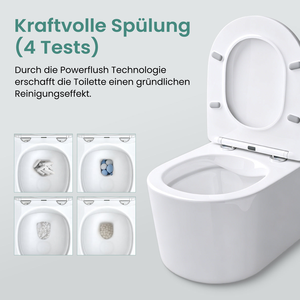 glasvilla Sanitari Bagno Sospeso in Ceramica Sanitari Bagno con Soft Close WC Sospeso Montaggio a Parete