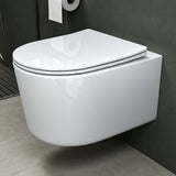 glasvilla Sanitari Bagno Sospeso in Ceramica Sanitari Bagno con Soft Close WC Sospeso Montaggio a Parete