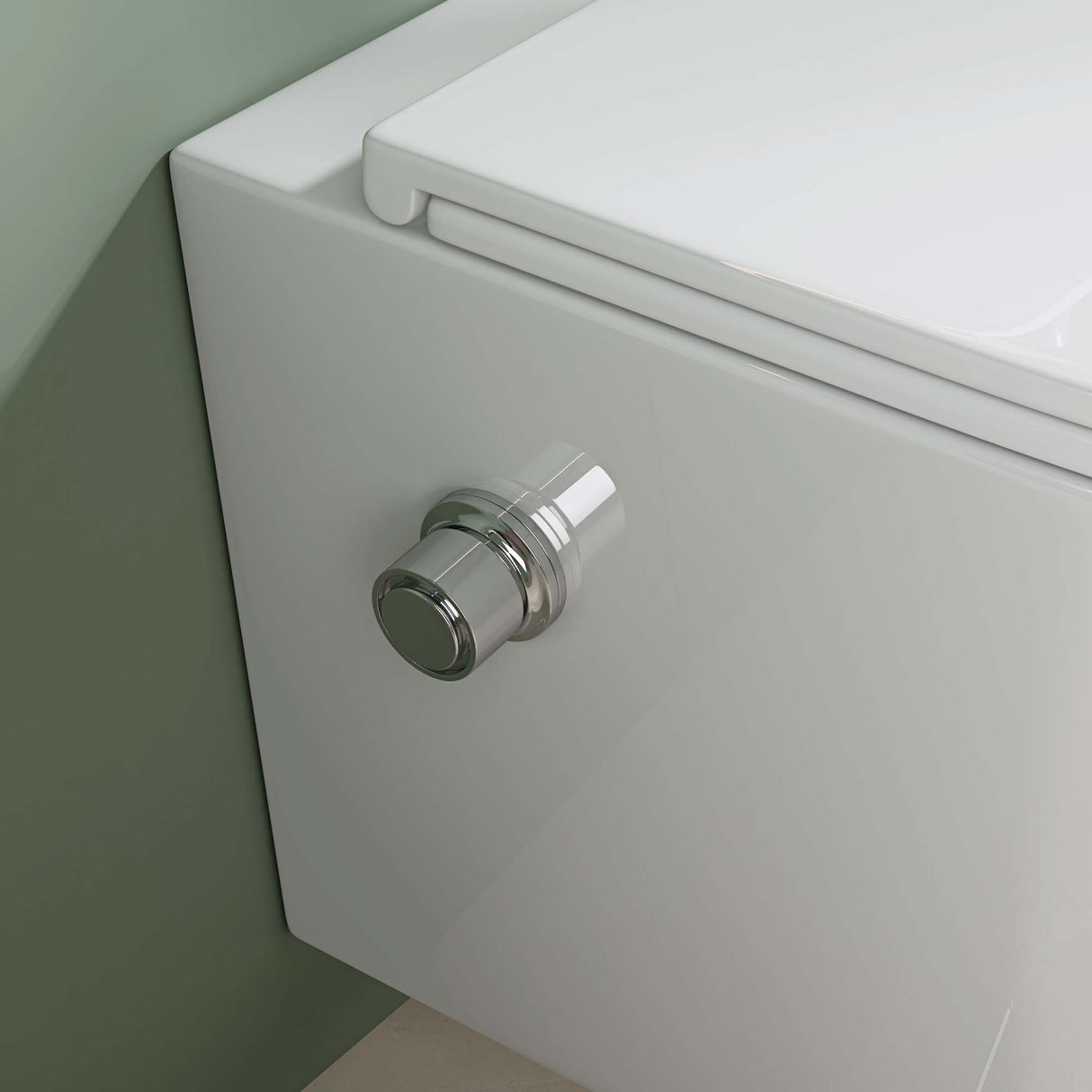 glasvilla Sanitari Bagno Sospeso in Ceramica Sanitari Bagno Bianco con Soft Close Montaggio a Parete Aachen601