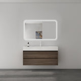 glasvilla Mobile Bagno Sospeso 120x48x63cm con 2 cassetti Mobile da Bagno con Lavabo Deep
