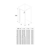glasvilla Duschwand para ducha Duschabtrennung Walk-In ducha ESG-Sicherheitsglas 10mm NANO Glas Bremen2MS