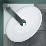 glasvilla Lavabo da Appoggio in Ceramica Lavabo Sospeso con Nano Rivestimenti Lavabo Bagno Sospeso Lavandino Bagno Bianco Brüssel002
