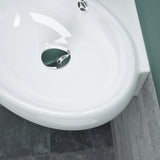 glasvilla Lavabo da Appoggio in Ceramica Lavabo Sospeso con Nano Rivestimenti Lavabo Bagno Sospeso Lavandino Bagno Bianco Brüssel002