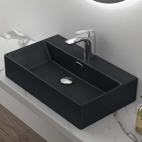 glasvilla Lavabo da Appoggio in Ceramica Lavabo Bagno Sospeso Lavandino Bagno con Nano Rivestimenti Brüssel206