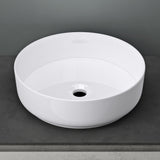 glasvilla Lavabo da Appoggio in Ceramica Lavandino Bagno Rotondo con Nano Rivestimenti Brüssel203
