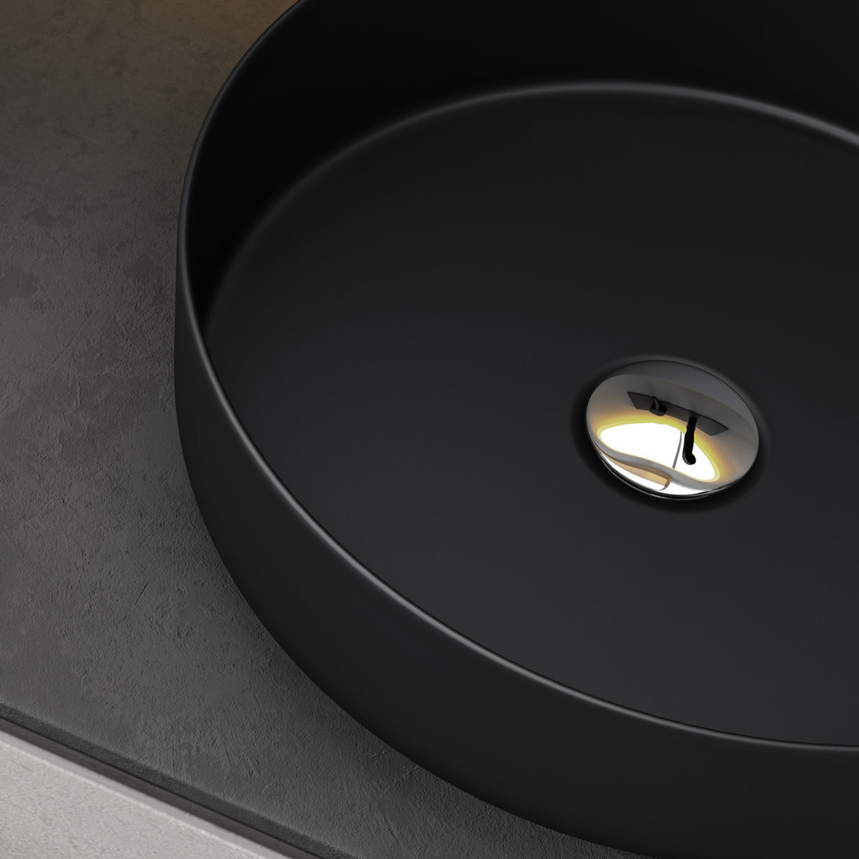 glasvilla Lavabo da Appoggio in Ceramica Lavandino Bagno Rotondo con Nano Rivestimenti Brüssel203