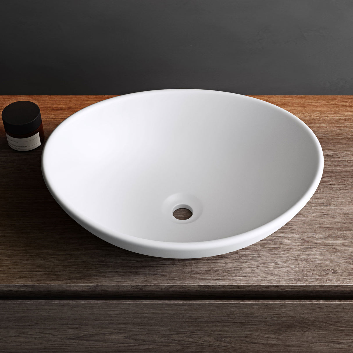 Lavabo de Encimera Glasvilla Brüssel205 Diseño Ovalado con Sellado Nano