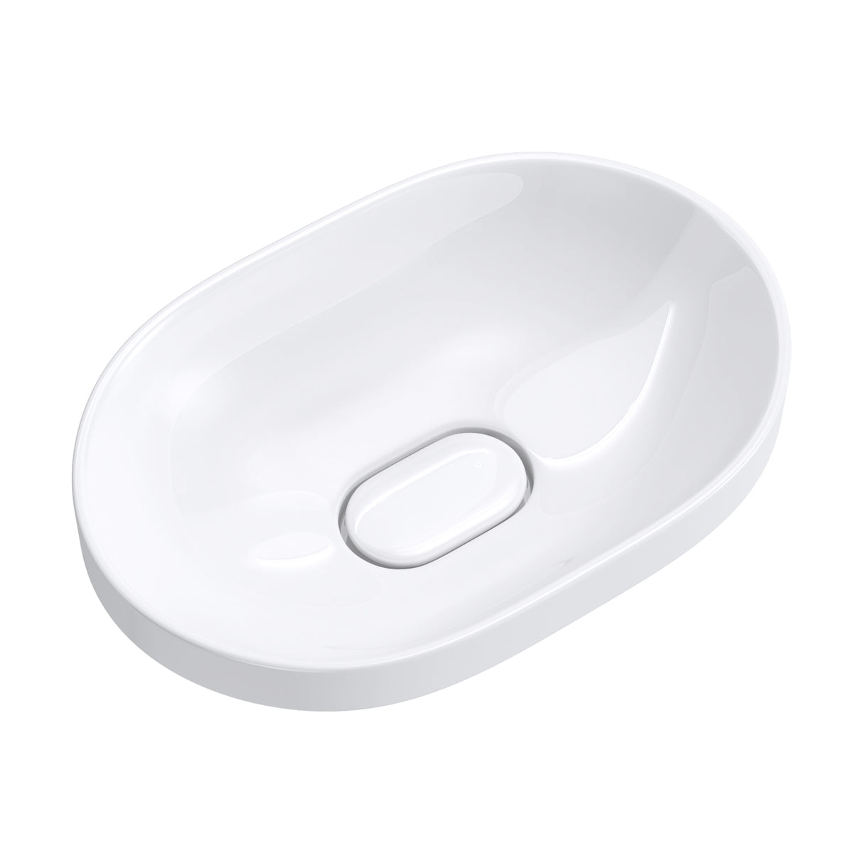 glasvilla Lavabo da Incasso in Ceramica Lavabo Sottopiano Ovale con Nano Rivestimenti Bianco Brüssel5006A